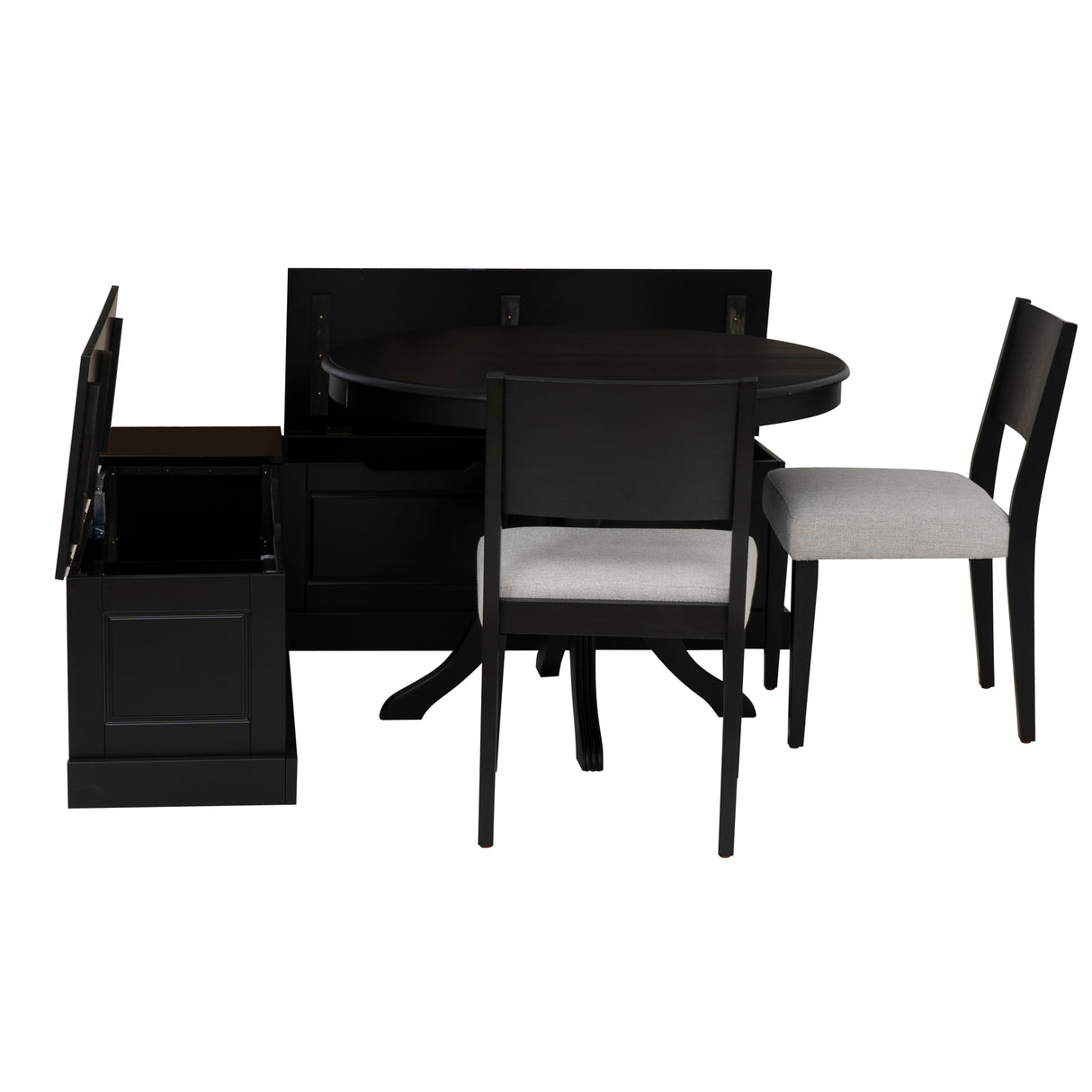 Norah Upholstered 4PC Nook Set
