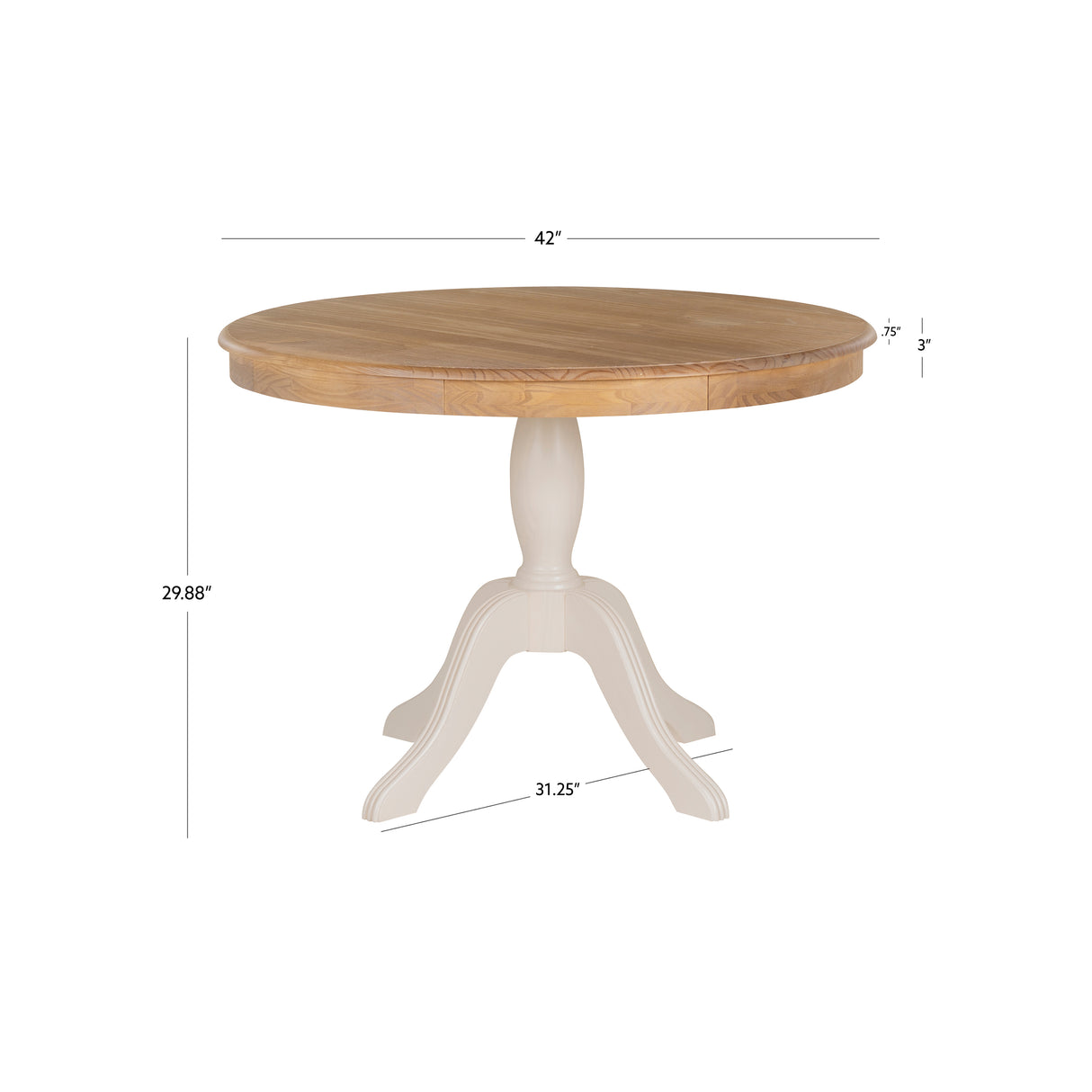 Norah Black Pedestal Table