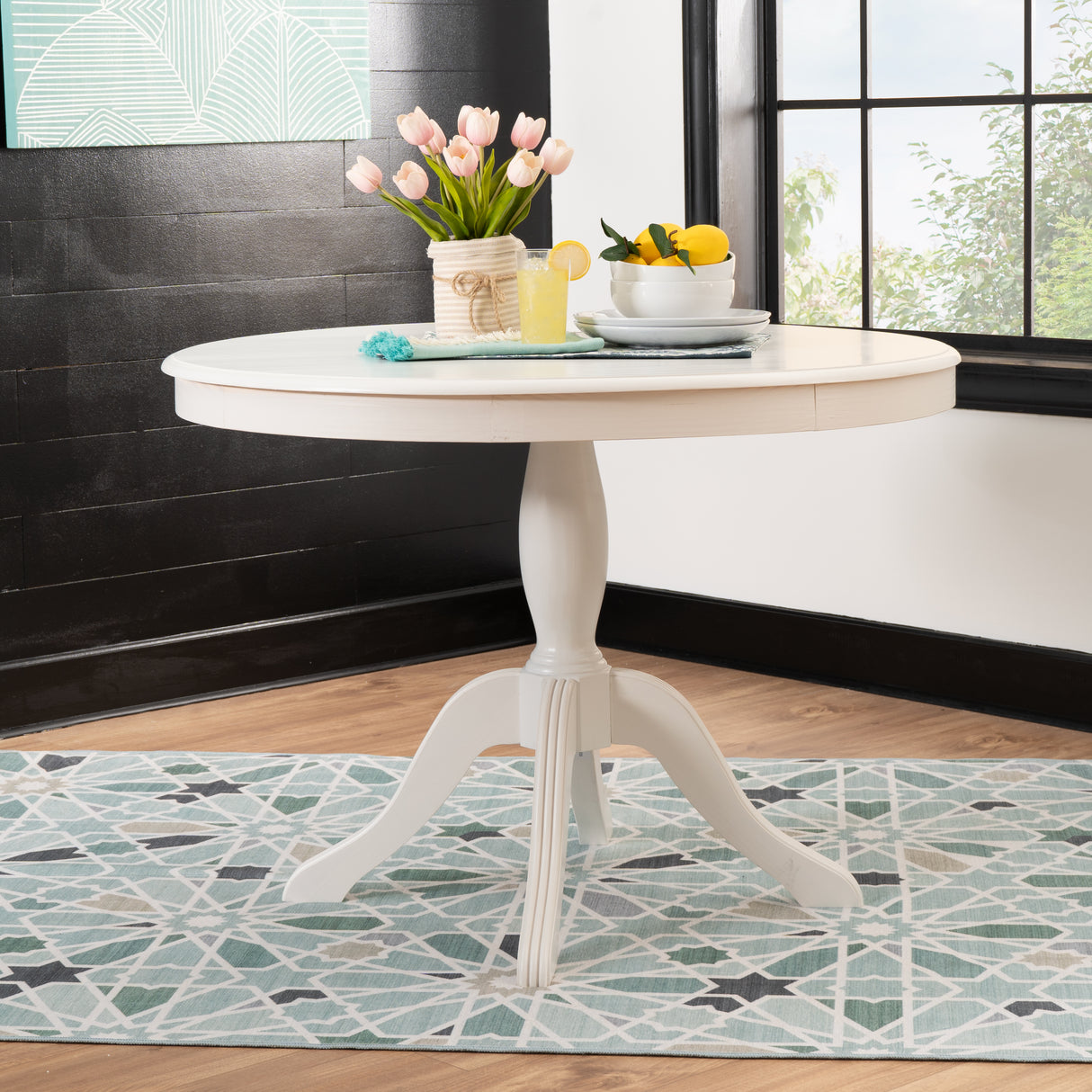 Norah Black Pedestal Table
