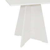 Nancy White Square Pedestal Table