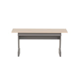 Norah Grey Maple Trestle Bench