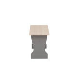 Norah Grey Maple Trestle Bench