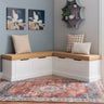 Norah Backless Corner Nook with 5-Piece Cushion Set