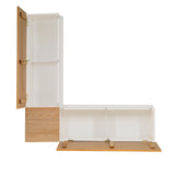 Norah Backless Corner Nook with 5-Piece Cushion Set