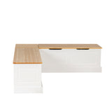 Norah Backless Corner Nook with 5-Piece Cushion Set