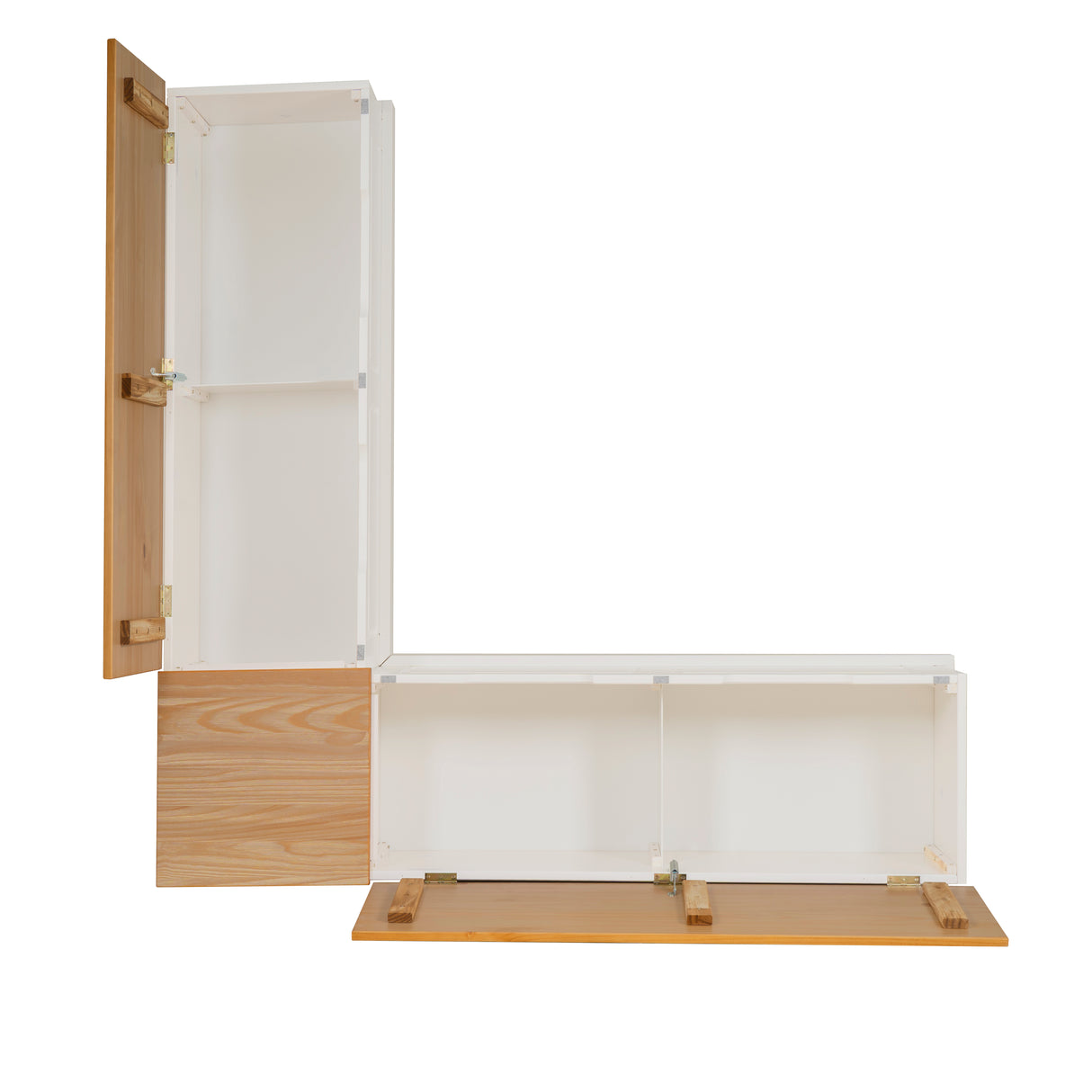 Norah Backless Corner Nook with 5-Piece Cushion Set