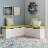 Norah Backless Corner Nook with 5-Piece Cushion Set