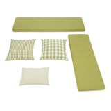 Norah Backless Corner Nook with 5-Piece Cushion Set