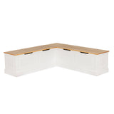 Norah Backless Corner Nook with 5-Piece Cushion Set