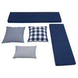 Norah Backless Corner Nook with 5-Piece Cushion Set