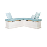 Norah Backless Corner Nook with 5-Piece Cushion Set