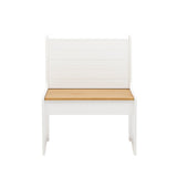 Pender Honey White Small Back Rest Bench