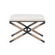 Campaign Linen Accent Stool