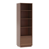 Maxton Mid Century Bookcase 1 Drawer