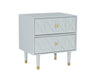 Geo 2-Drawer Texture Nightstand