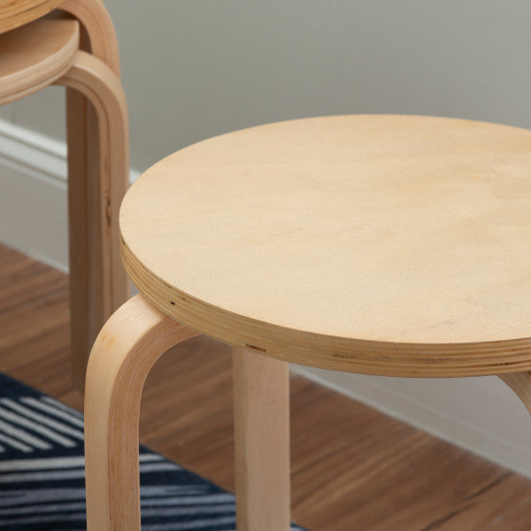 Polly Natural Stacking Stool (Set of 4)