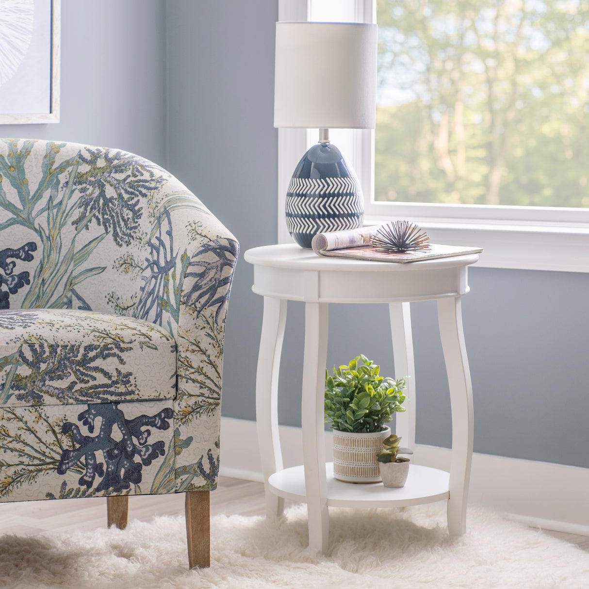 Rainbow Round Side Table