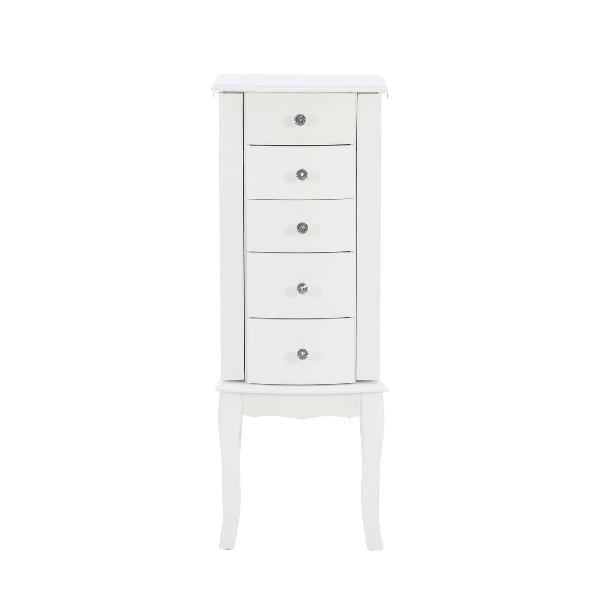 Jasmine White Jewelry Armoire