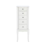 Jasmine White Jewelry Armoire