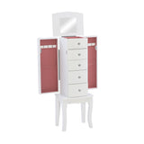 Jasmine White Jewelry Armoire