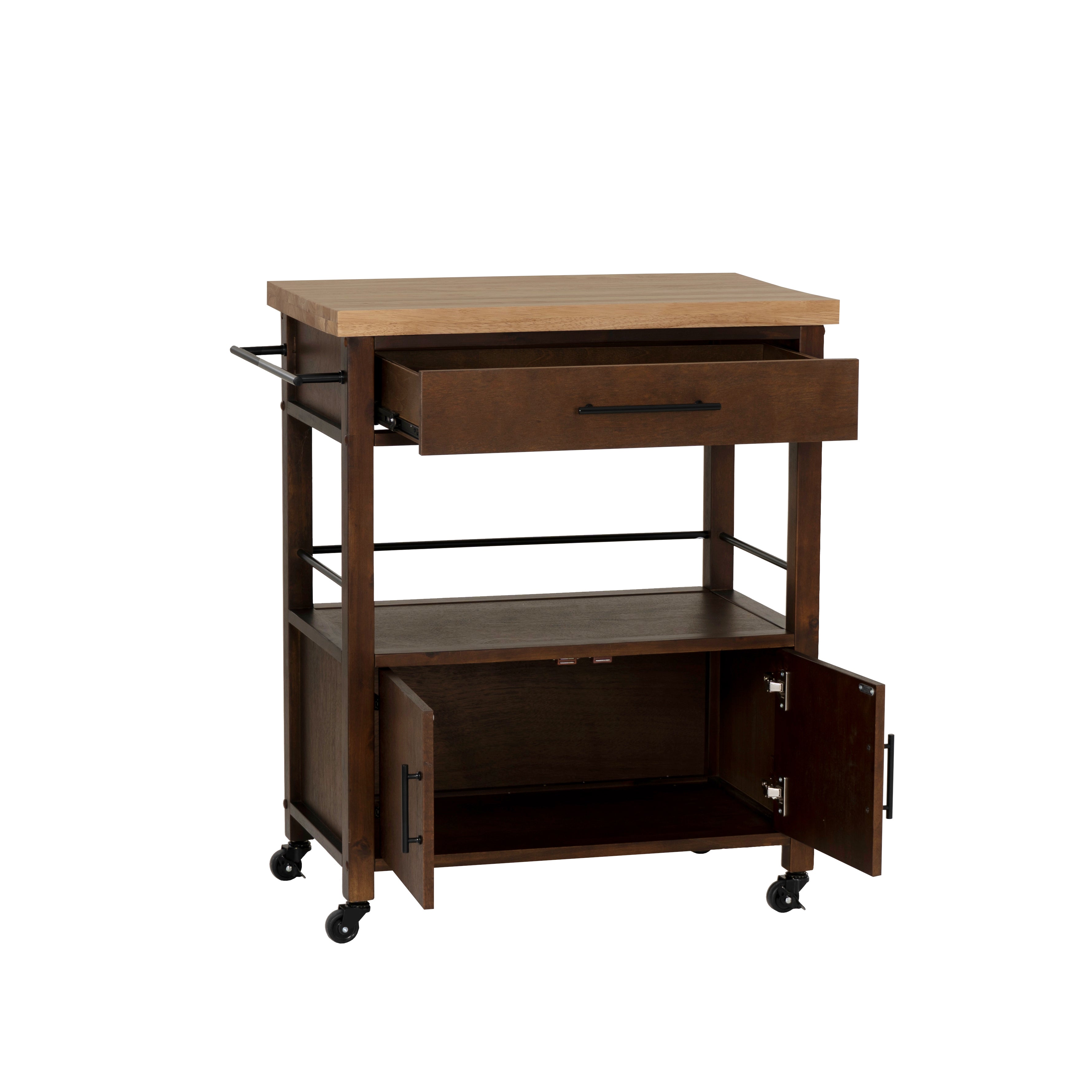 Linon Home Decor Fino Kitchen Cart - Thumbnail 2