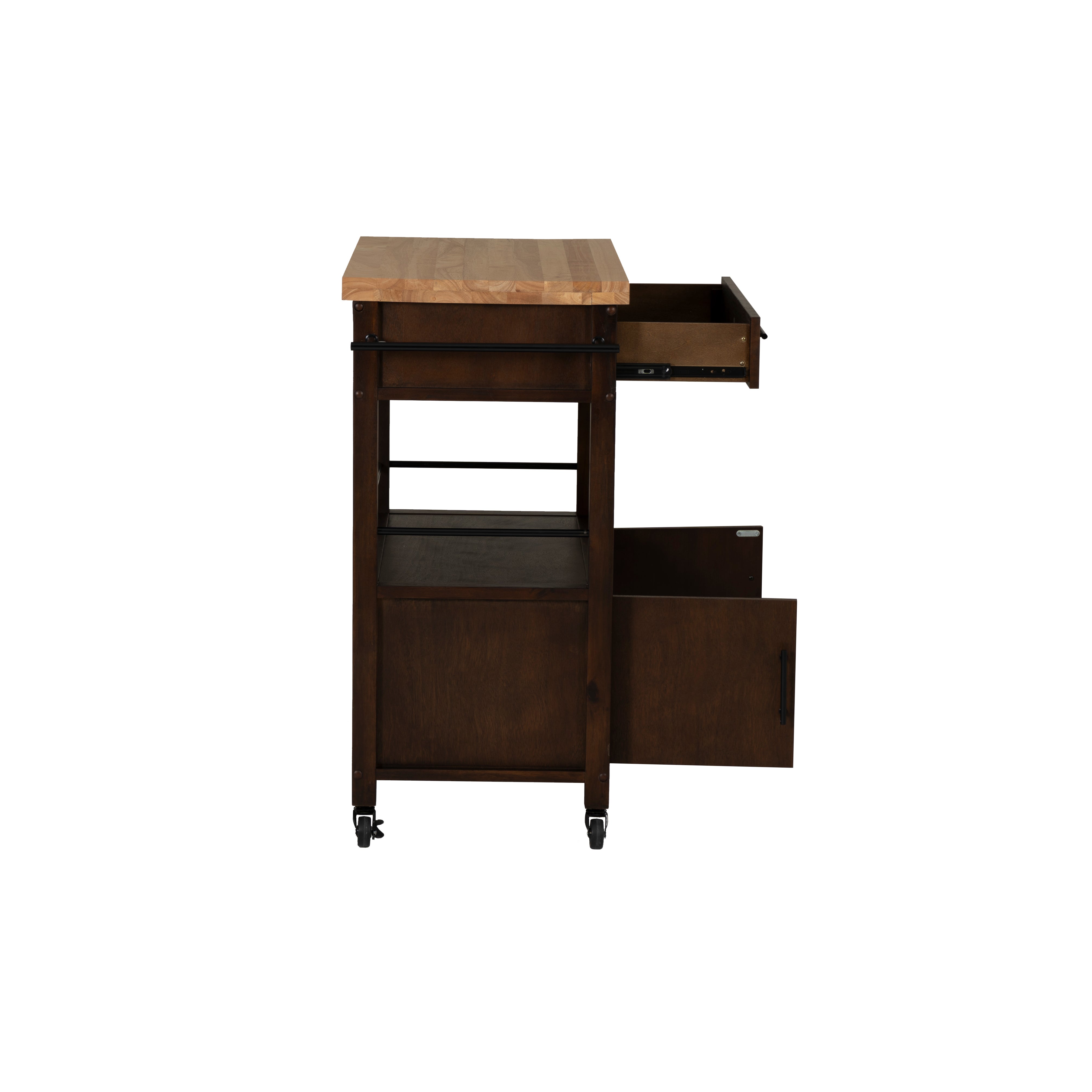 Linon Home Decor Fino Kitchen Cart - Thumbnail 4