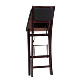 Keira Gray wash Padded Back Folding Bar Stool