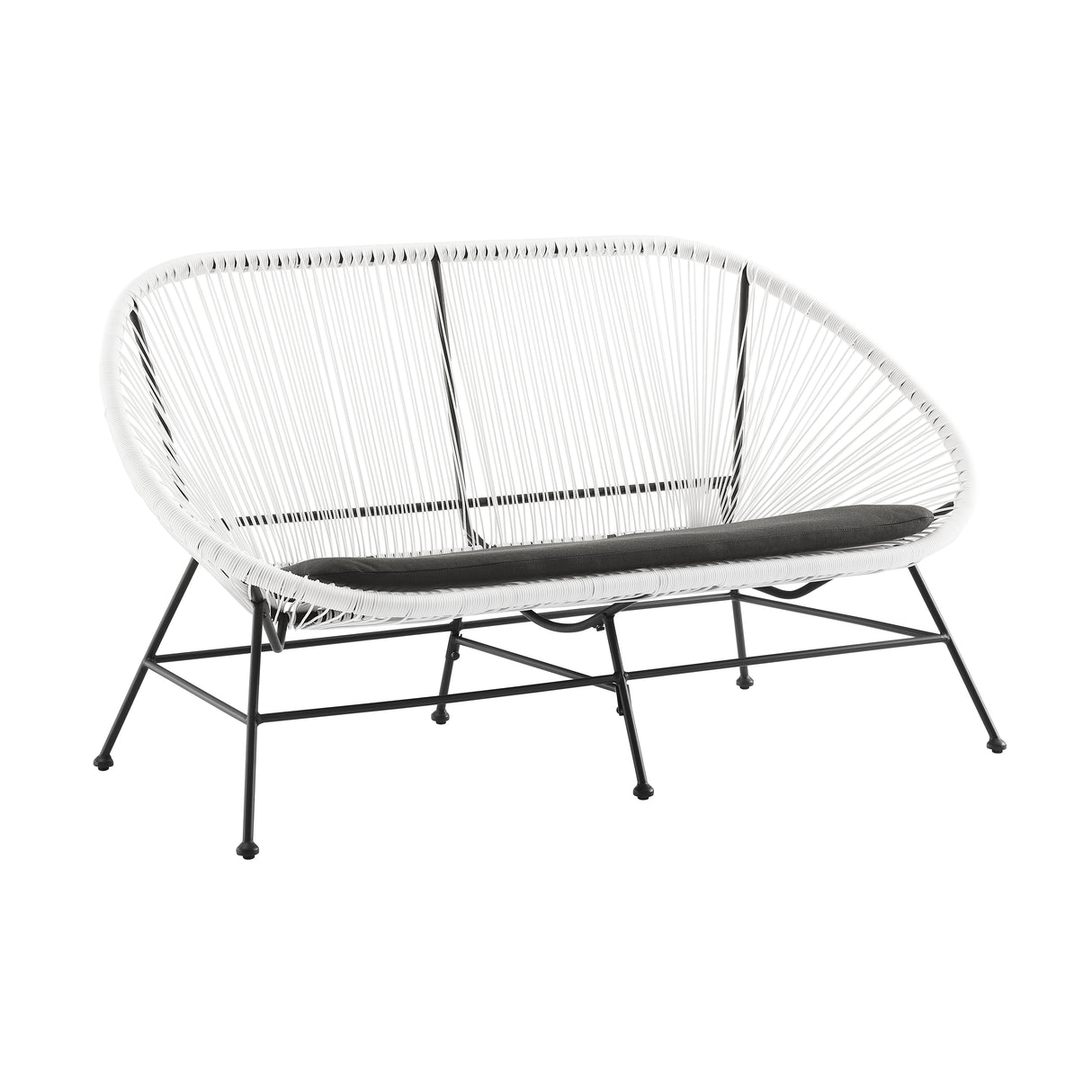 Anson White Loveseat