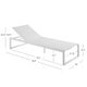 Alora Aluminum Chaise Lounge