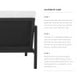 Alora Aluminum 3 Seater Sofa
