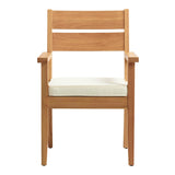 Cannon Teak Dining Armchair With Seat Cushion