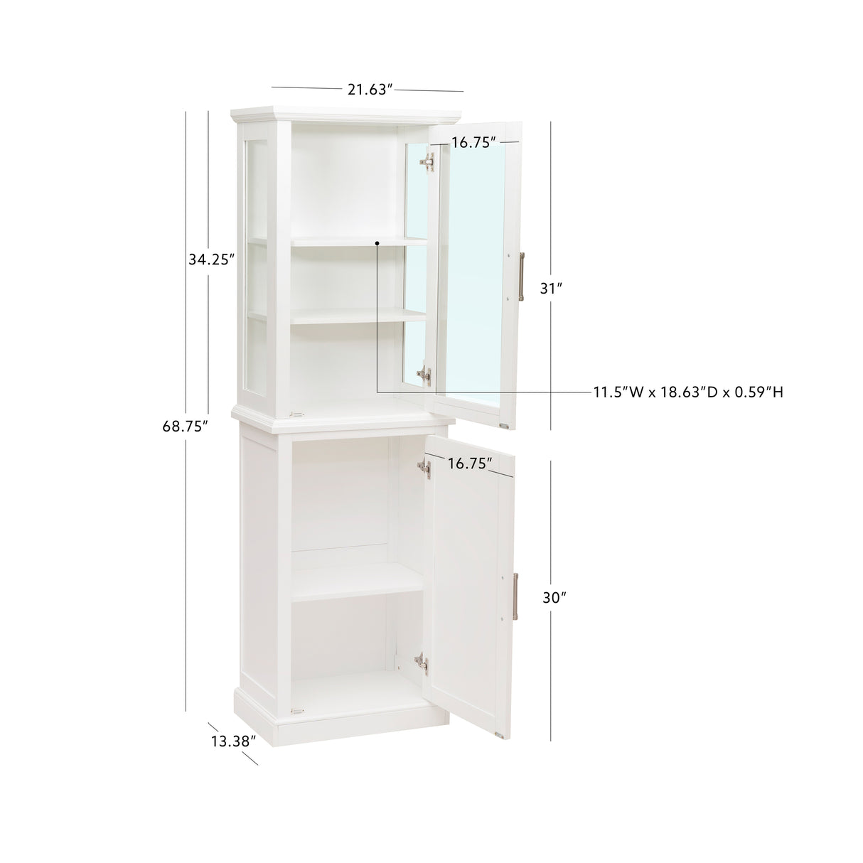 Scarsdale Tall Black Cabinet