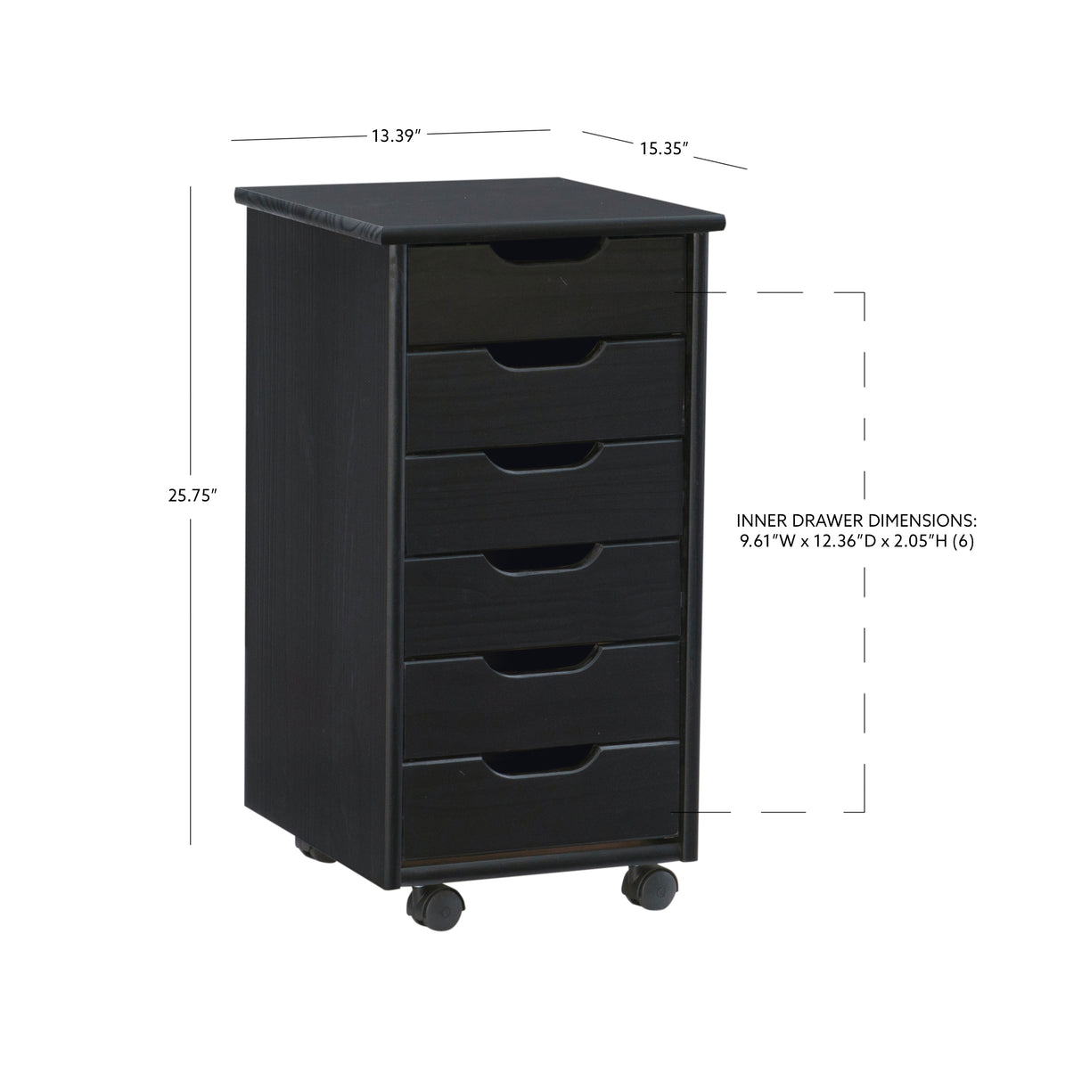 Rudy Rolling Storage Cart