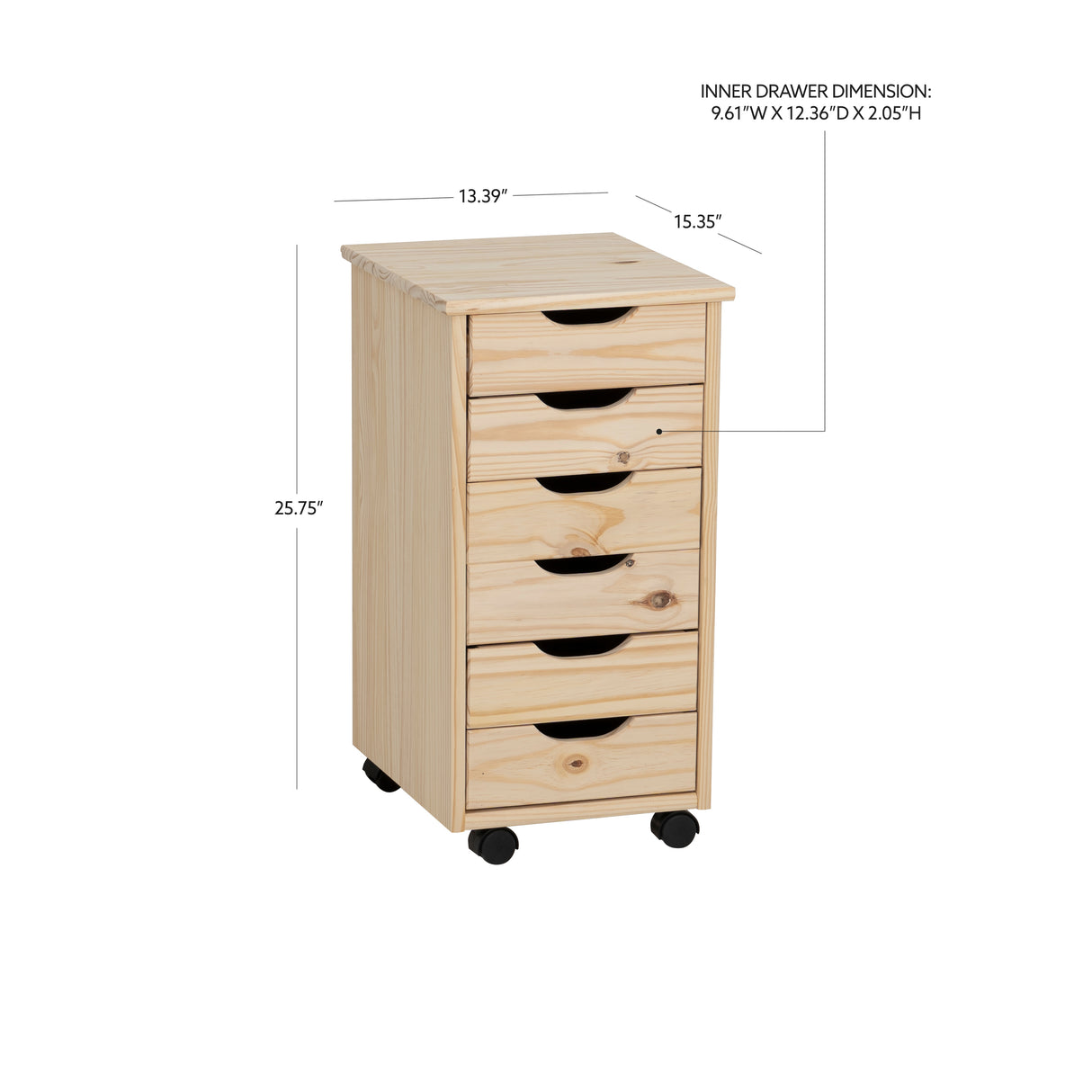Rudy Rolling Storage Cart