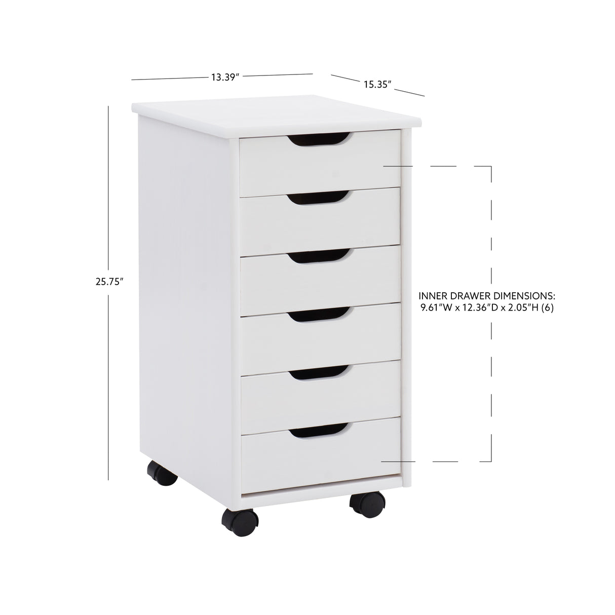 Rudy Rolling Storage Cart