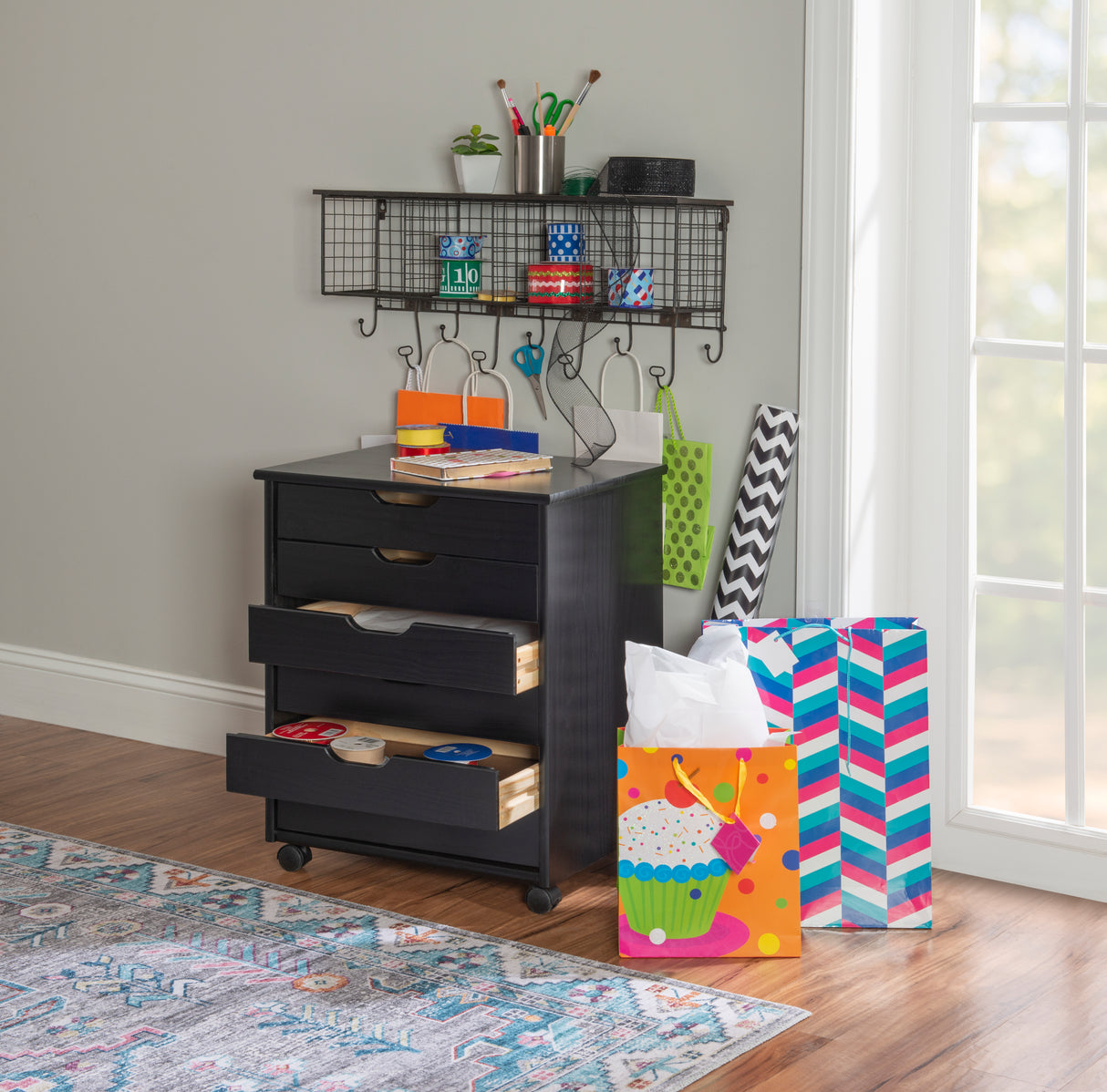 Rudy Rolling Storage Cart