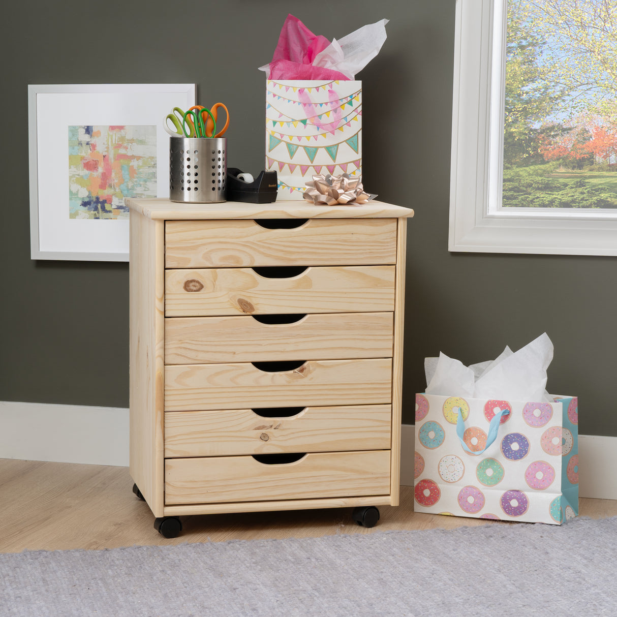 Rudy Rolling Storage Cart