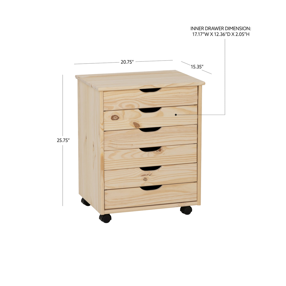 Rudy Rolling Storage Cart
