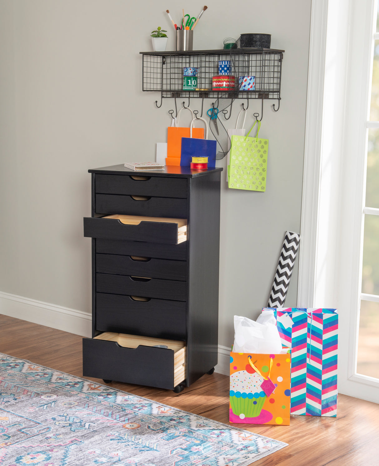 Rudy Rolling Storage Cart