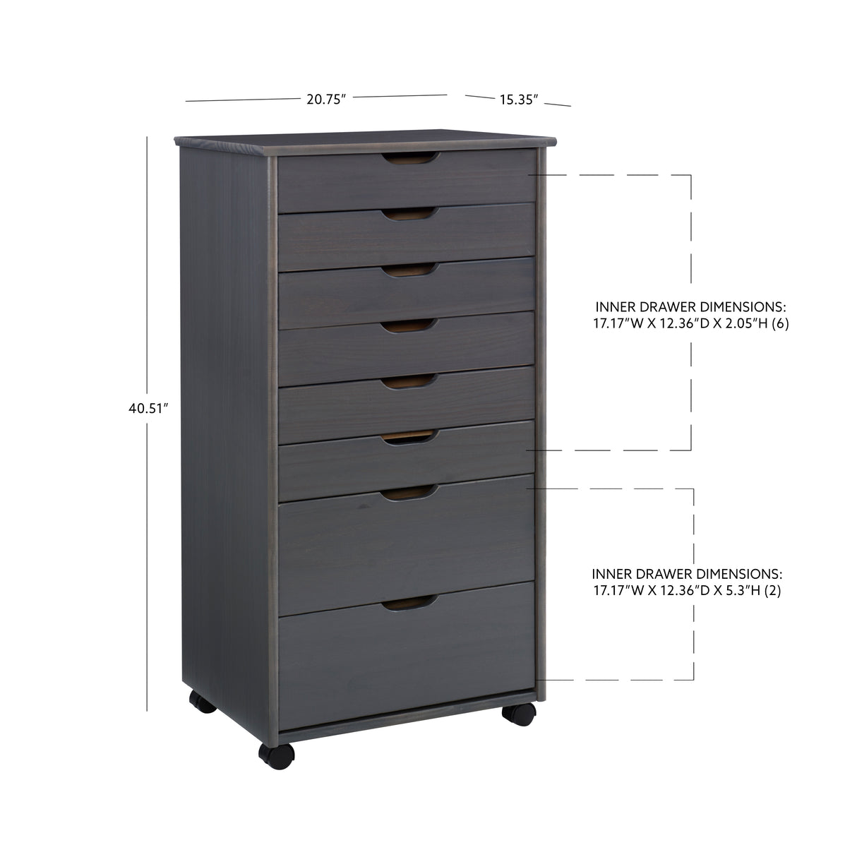 Rudy Rolling Storage Cart