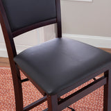 Keira Gray wash Padded Back Folding Bar Stool