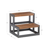 Bodie Wood And Metal Bed Steps