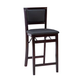 Keira Gray wash Padded Back Folding Bar Stool