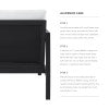 Alora Aluminum Outdoor 3PC Chat Set