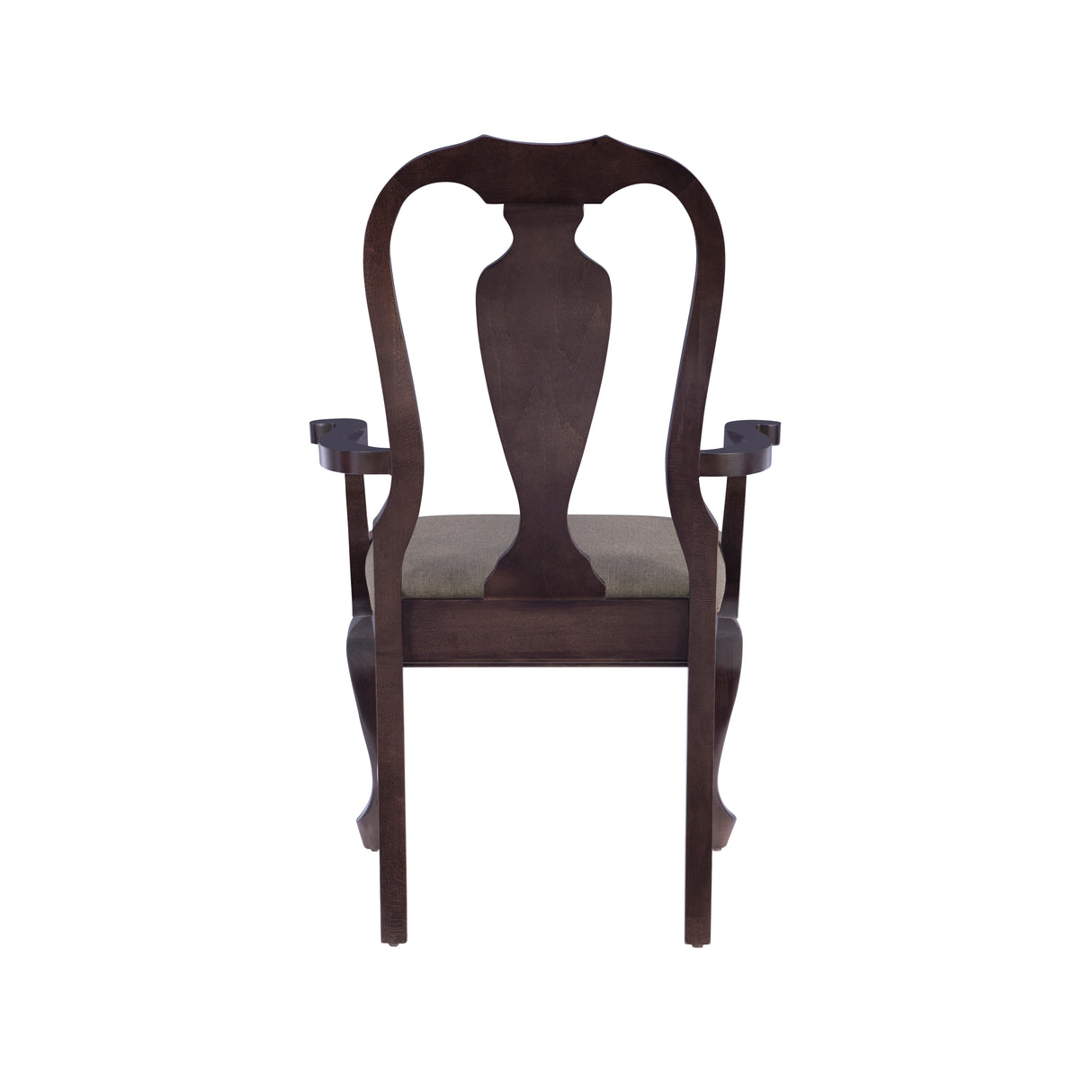 Lange Brown Arm Chair Upholstered Seat