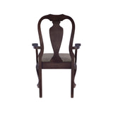 Lange Brown Arm Chair Upholstered Seat