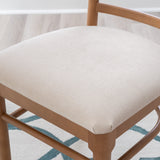 Mariah Brown Dining Chair Upholstered Seat (Set of 2)