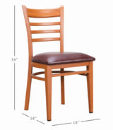 Kara Vinyl Metal Side Chairs (Set of 2)