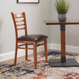 Kara Vinyl Metal Side Chairs (Set of 2)