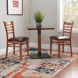 Kara Vinyl Metal Side Chairs (Set of 2)
